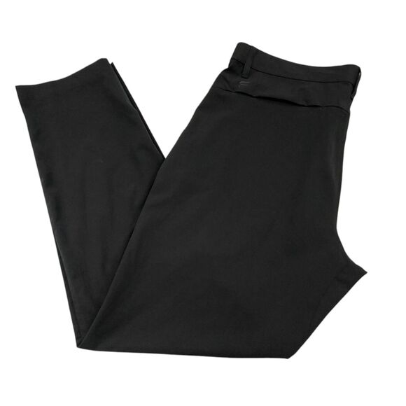 Fabletics Pants Mens Large Black The Only Pant Tapered Flat Front Athletic Comfy - Picture 5 of 11